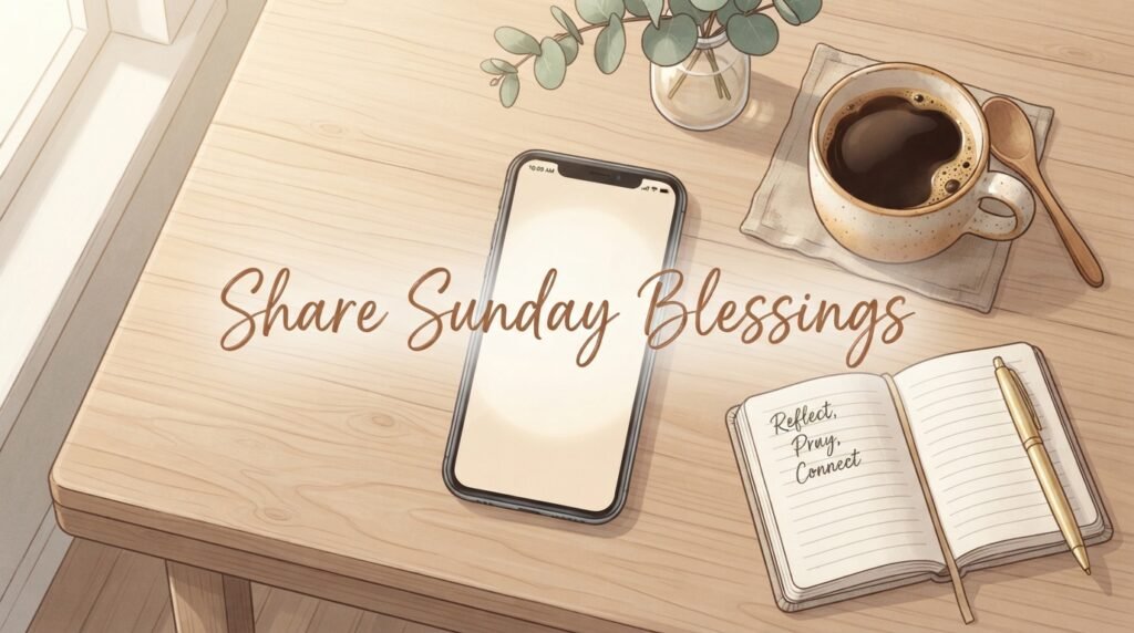 How to Share Sunday Blessings Images on Social Media